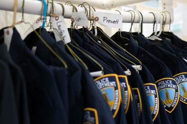 LINCOLN, NEB. - 01/08/2018 - Uniforms for the new Lincoln Police Department recruits await fittings Tuesday, Jan. 9, 2018, at the City Government Complex. KAYLA WOLF, Journal Star